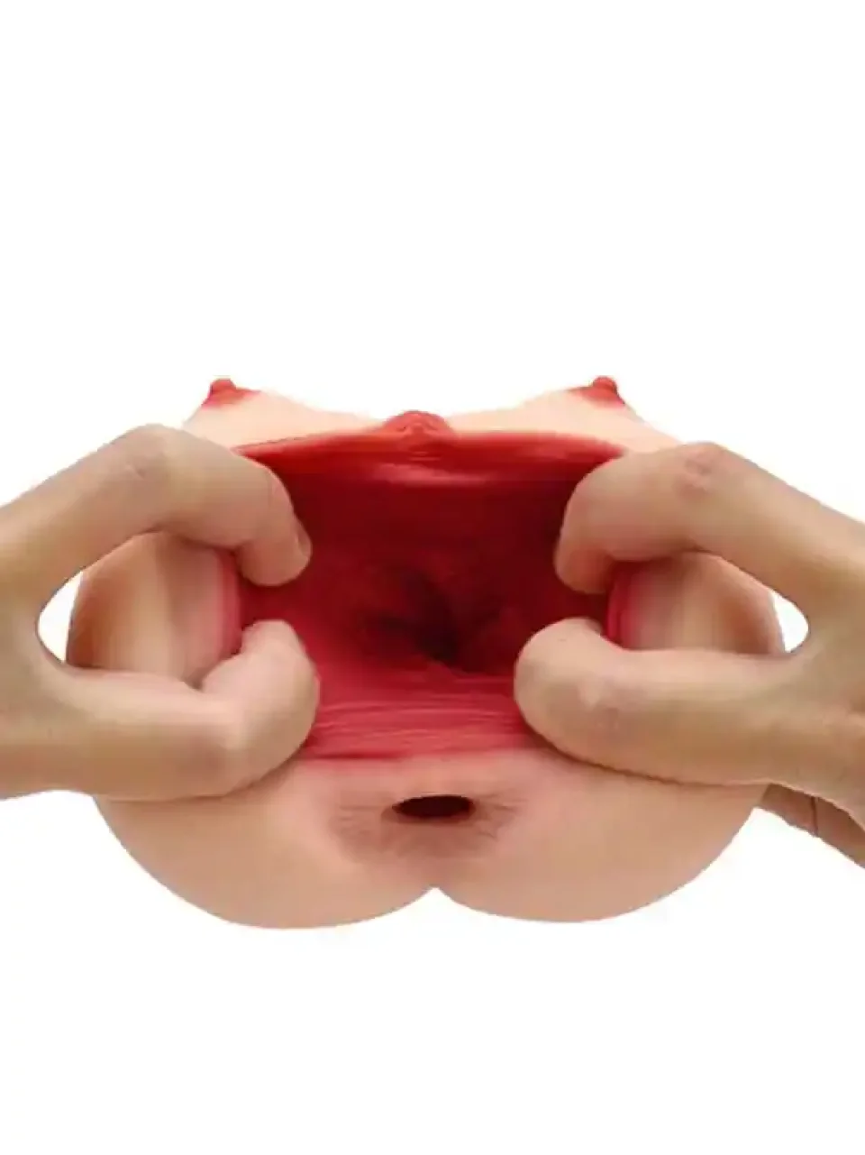 #9087 - Göğüslü Anal ve Vajinal Çift Girişli Mastürbatör