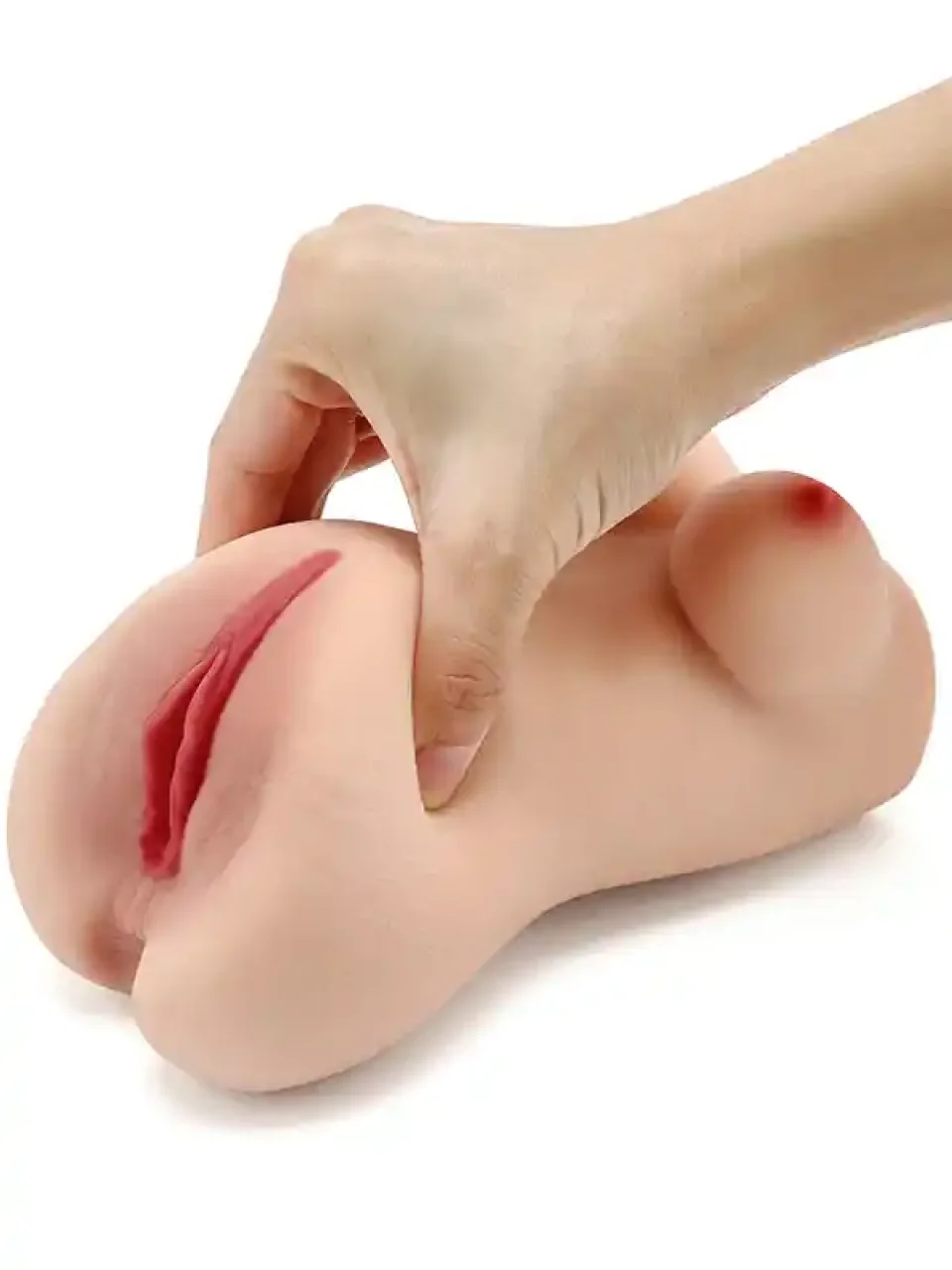 #9089 - Göğüslü Anal ve Vajinal Çift Girişli Mastürbatör
