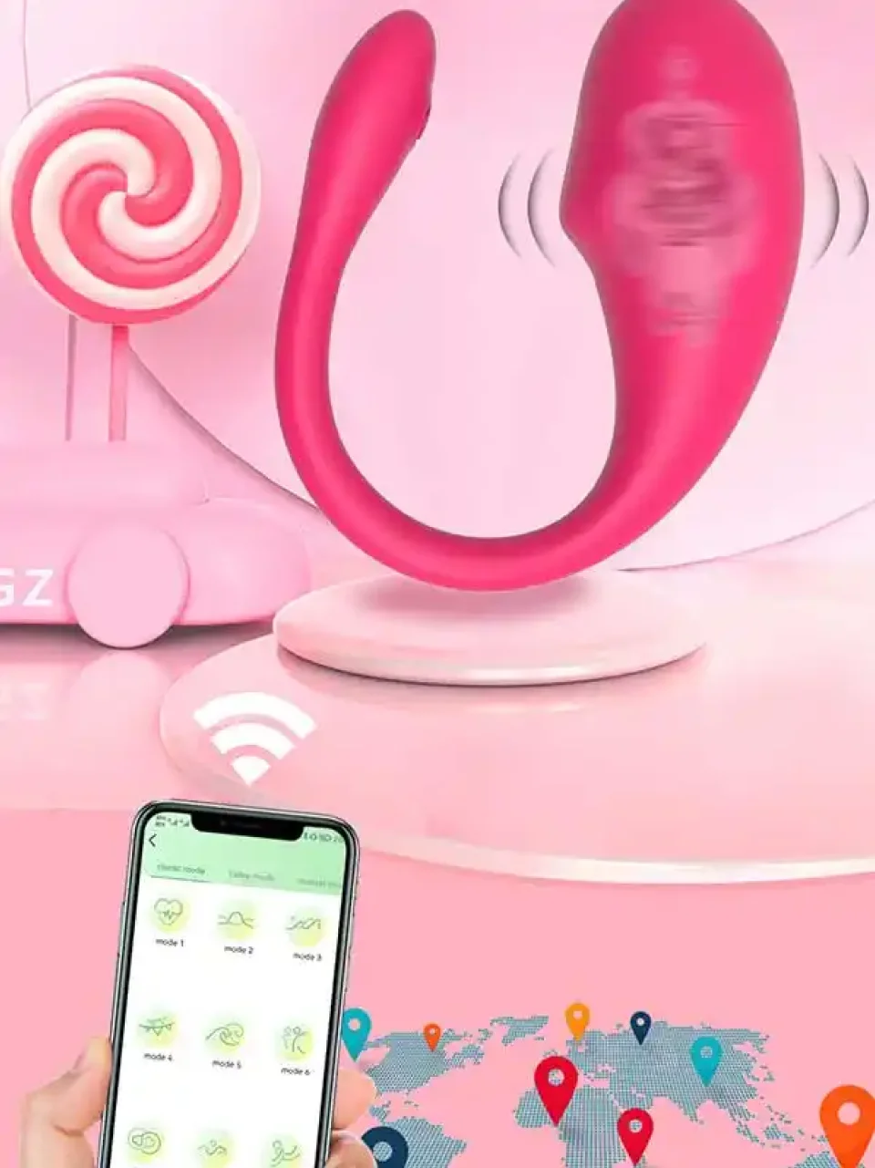 #9166 - Çiftler için Giyilebilir Telefon Kontrollü Vibratör