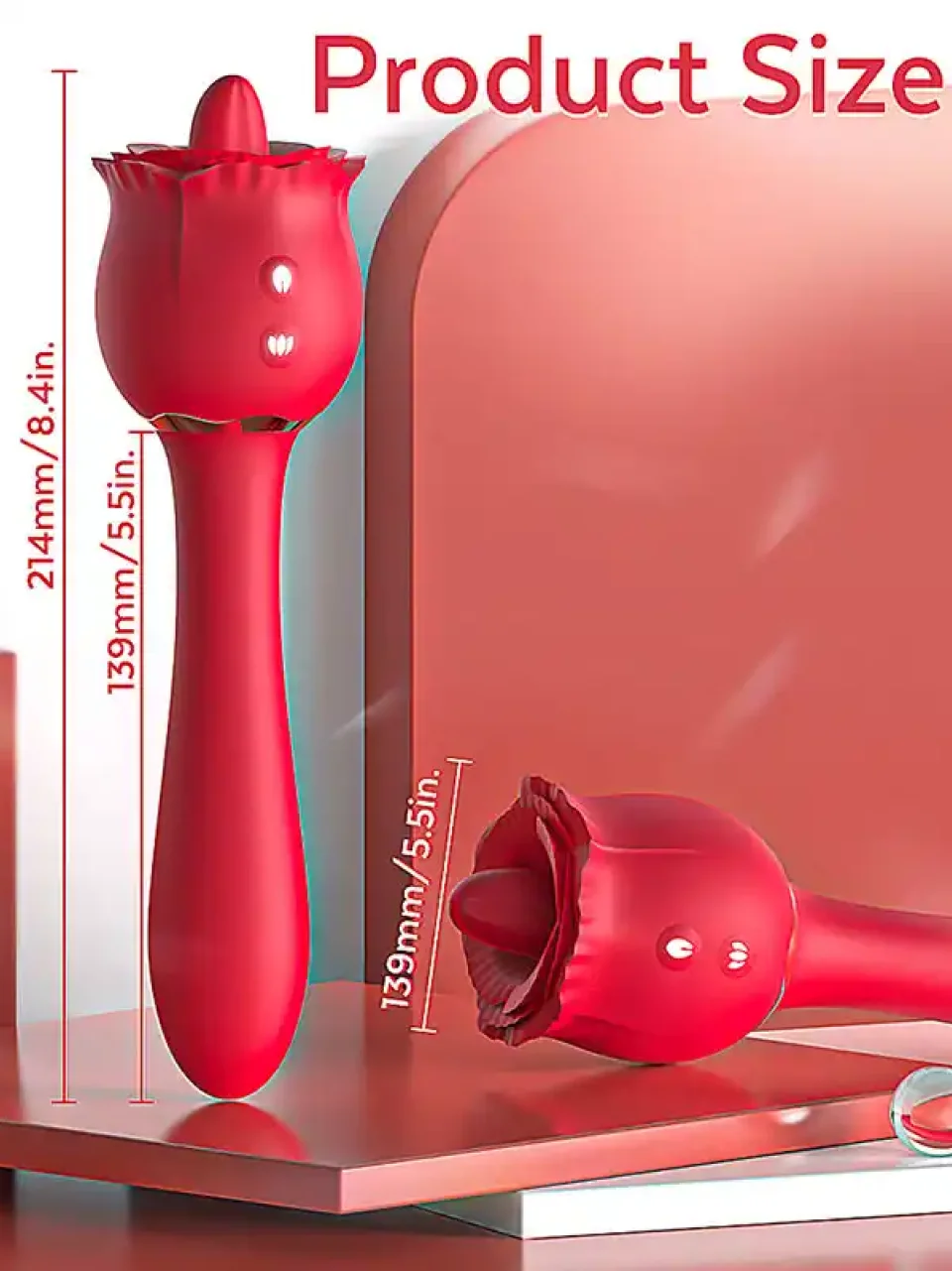 #9181 - Erojen Bölge Etkili Çift Taraflı Şarjlı Vibratör