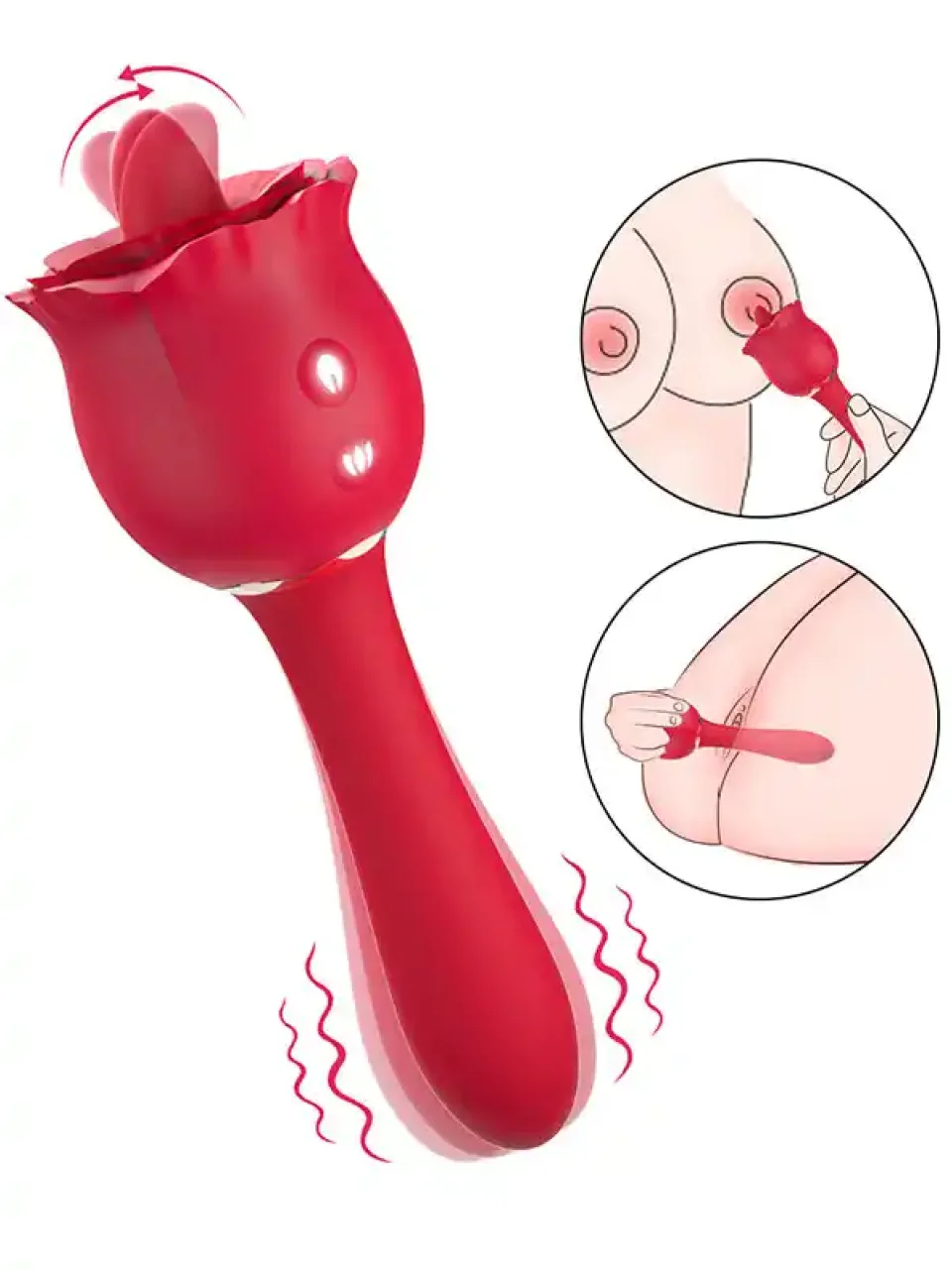 #9178 - Erojen Bölge Etkili Çift Taraflı Şarjlı Vibratör