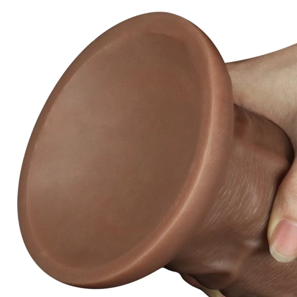 #843 - 26,6 cm Çift Katmanlı 10 Titreşim Fonksiyonlu Melez Vibratör Penis