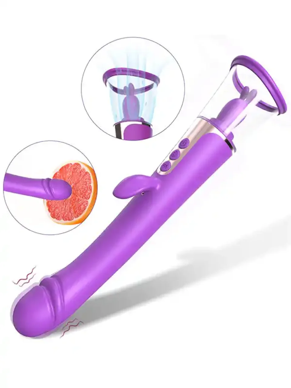#9214 - 3 İşlevli Çift Taraflı Vibratör