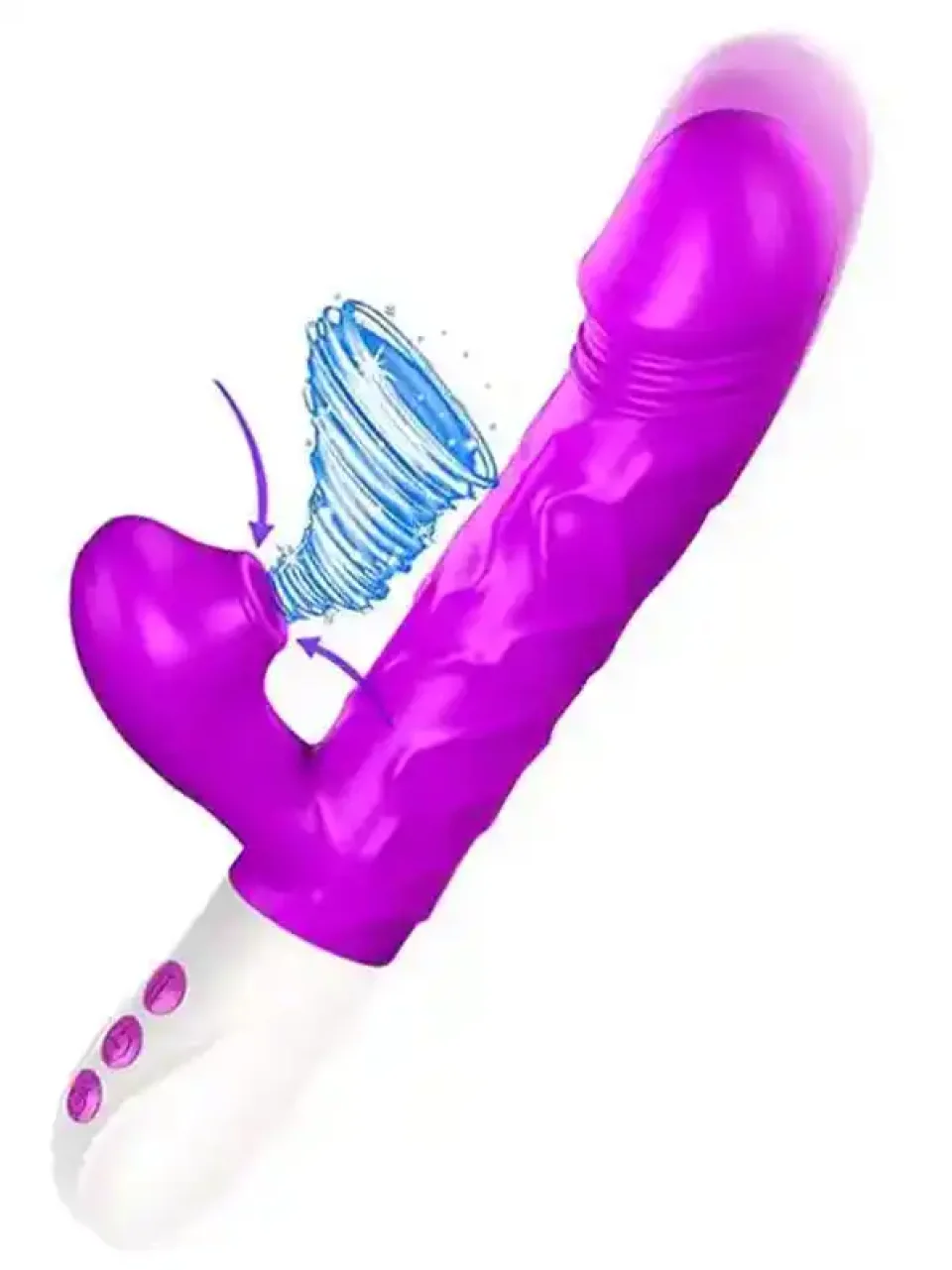 #9223 - İleri Geri Hareketli Isıtmalı ve Emme Modlu Şarjlı Rabbit Vibratör