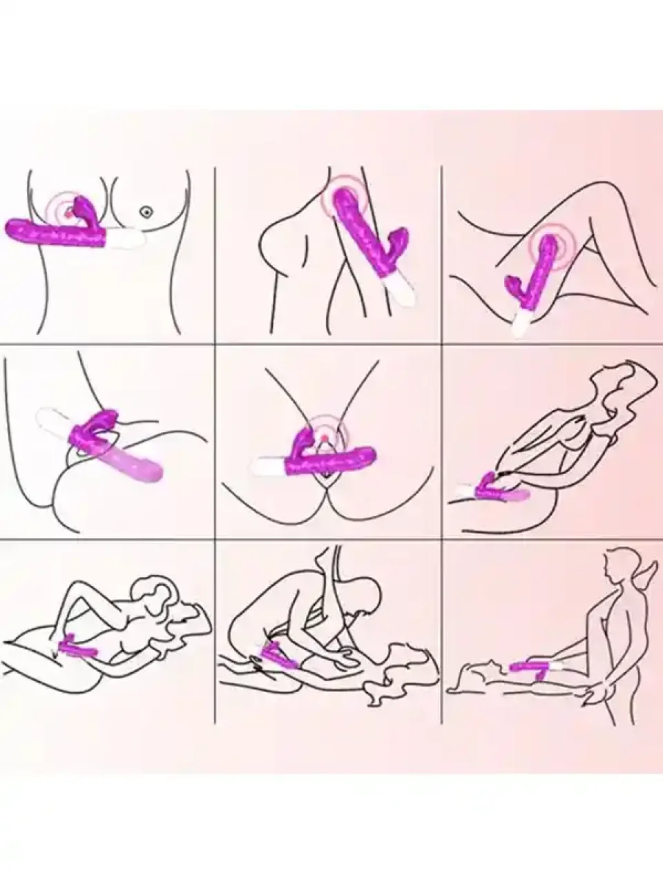 #9225 - İleri Geri Hareketli Isıtmalı ve Emme Modlu Şarjlı Rabbit Vibratör
