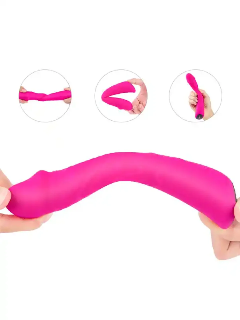 #9245 - 21 cm Güçlü Esnek Şarjlı Vibratör