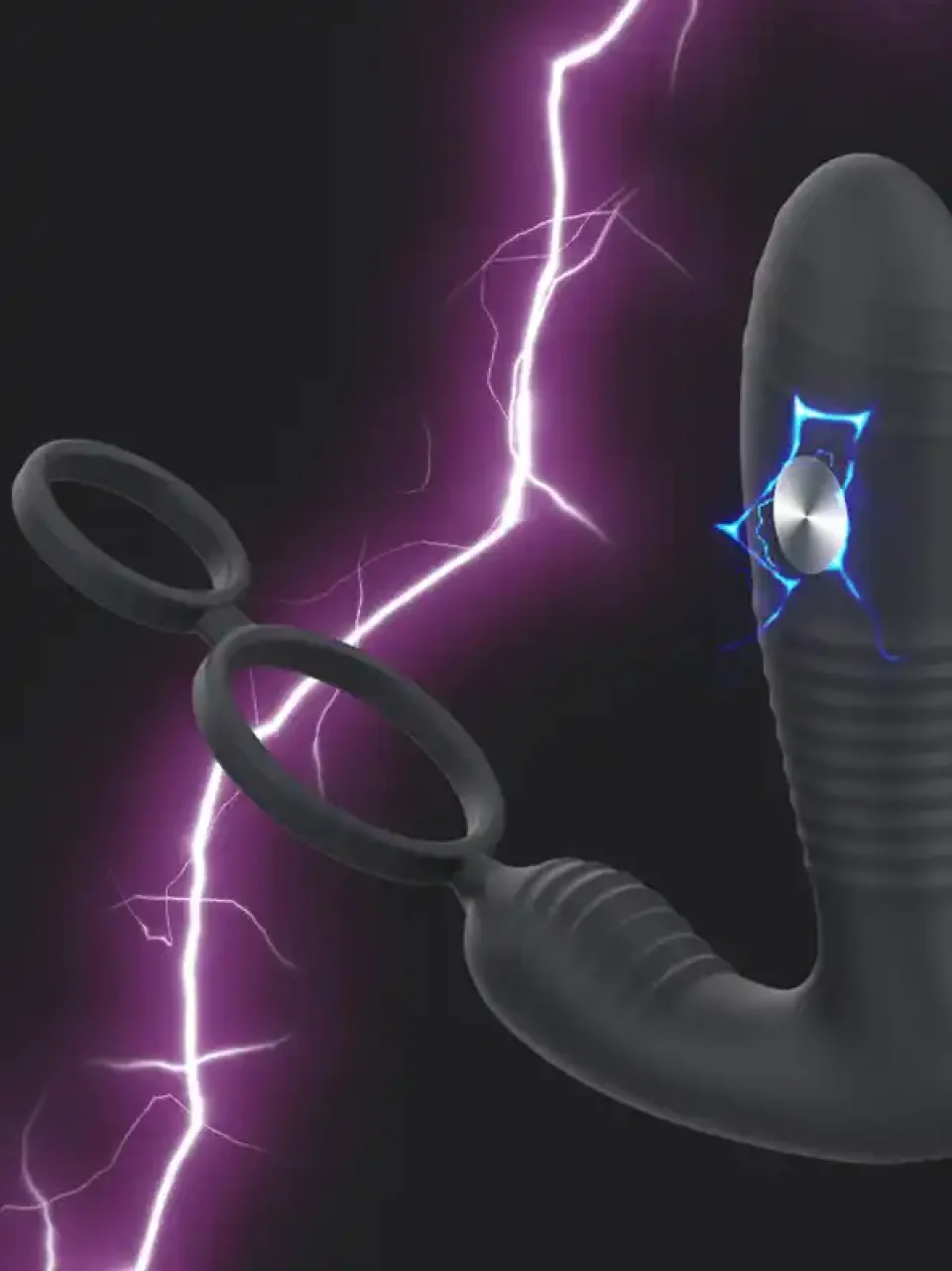 #9315 - NOXXX Elektro Şoklu Penis Halkalı APP Control Anal Vibratör