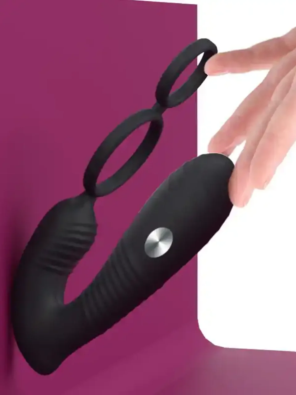 #9316 - NOXXX Elektro Şoklu Penis Halkalı APP Control Anal Vibratör