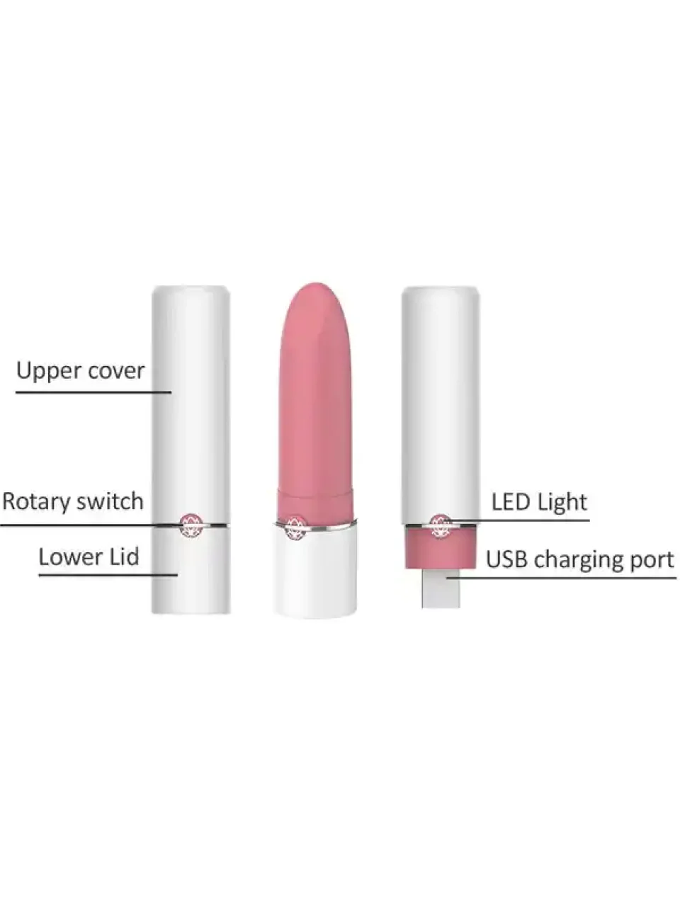 #9345 - LOTOS Lipstick Telefon Kontrollü Ruj Vibratör
