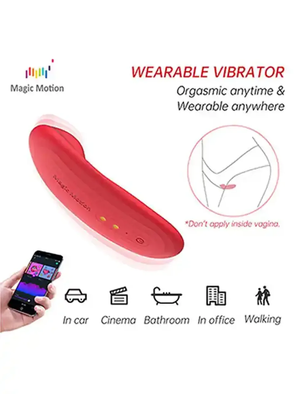 #9358 - NYX Telefon Kontrollü Çiftler İçin Giyilebilir Vibratör