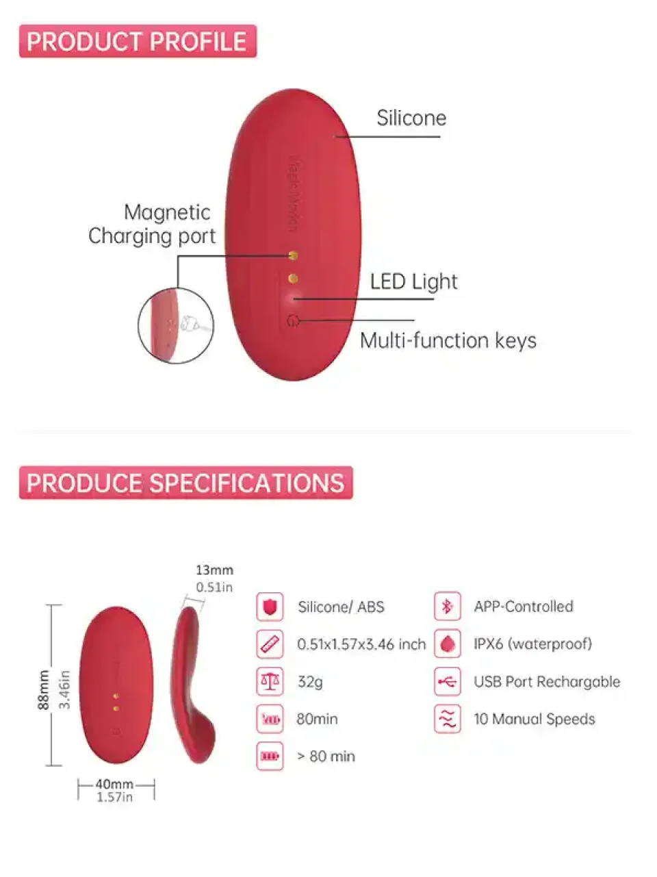 #9359 - NYX Telefon Kontrollü Çiftler İçin Giyilebilir Vibratör