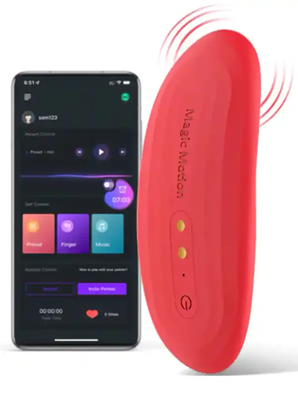 #9357 - NYX Telefon Kontrollü Çiftler İçin Giyilebilir Vibratör
