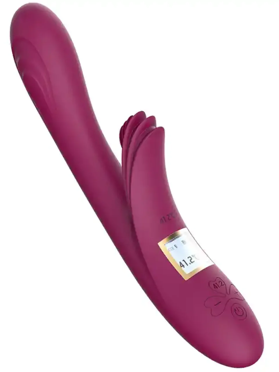 #9392 - Isıtmalı Şarjlı LCD Ekranlı 10 Titreşim Modlu Vibratör 23 cm
