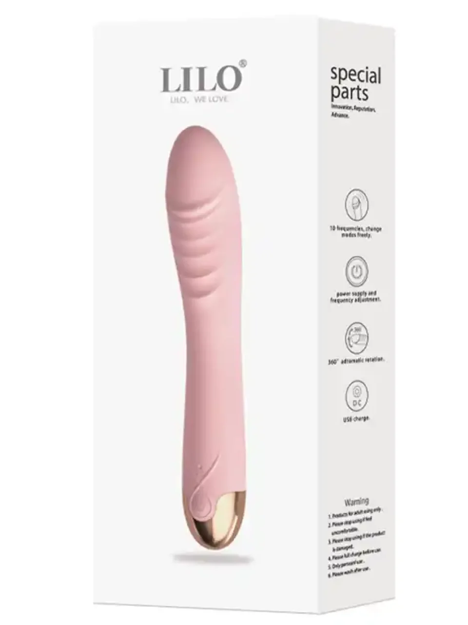 #9400 - 10 Titreşim Modu Dönme Hareketli Şarjlı Vibratör 20 cm