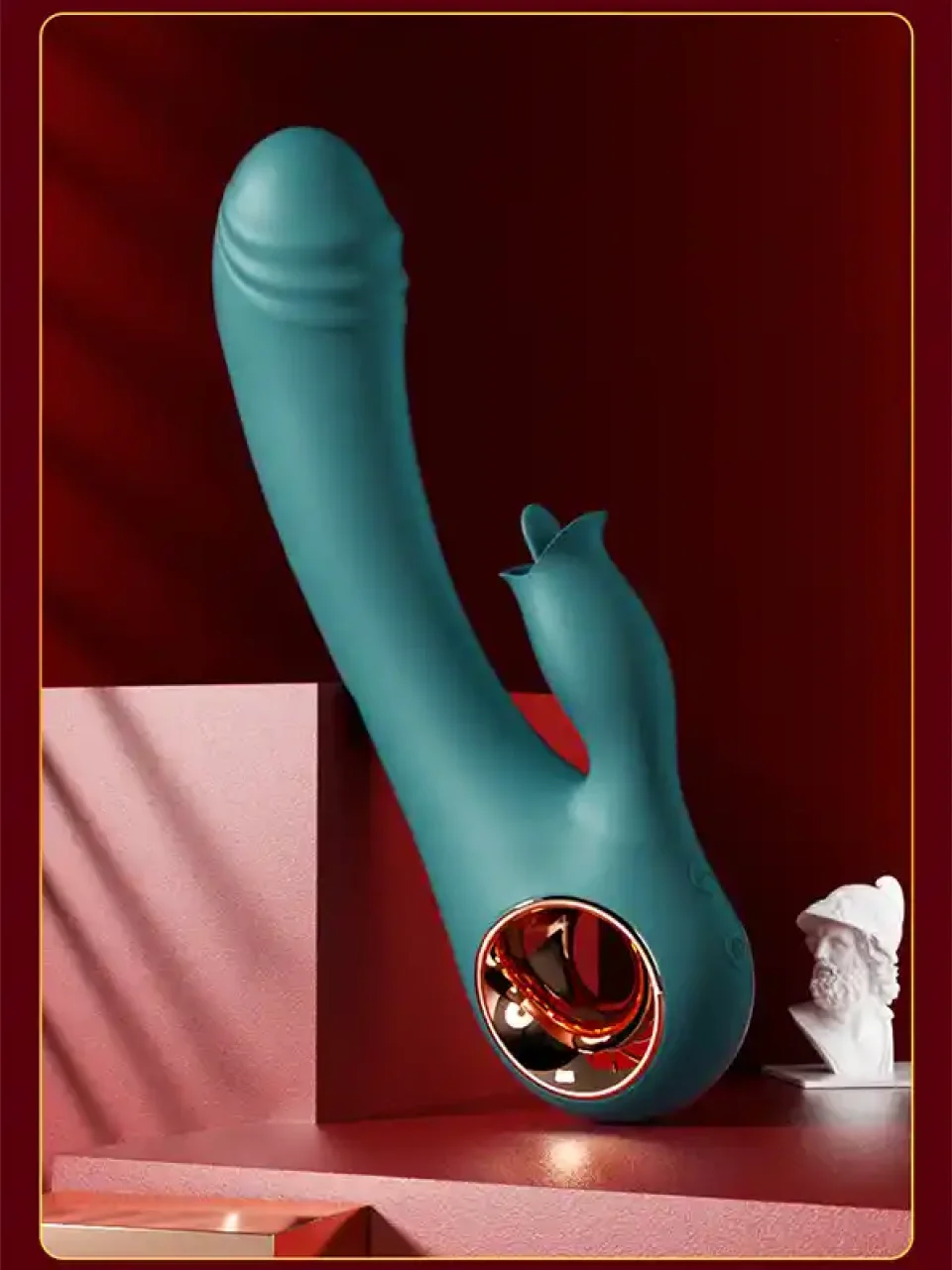 #9405 - Dil Sitimilasyonlu Isıtmalı Şarjlı Vibratör 19 cm