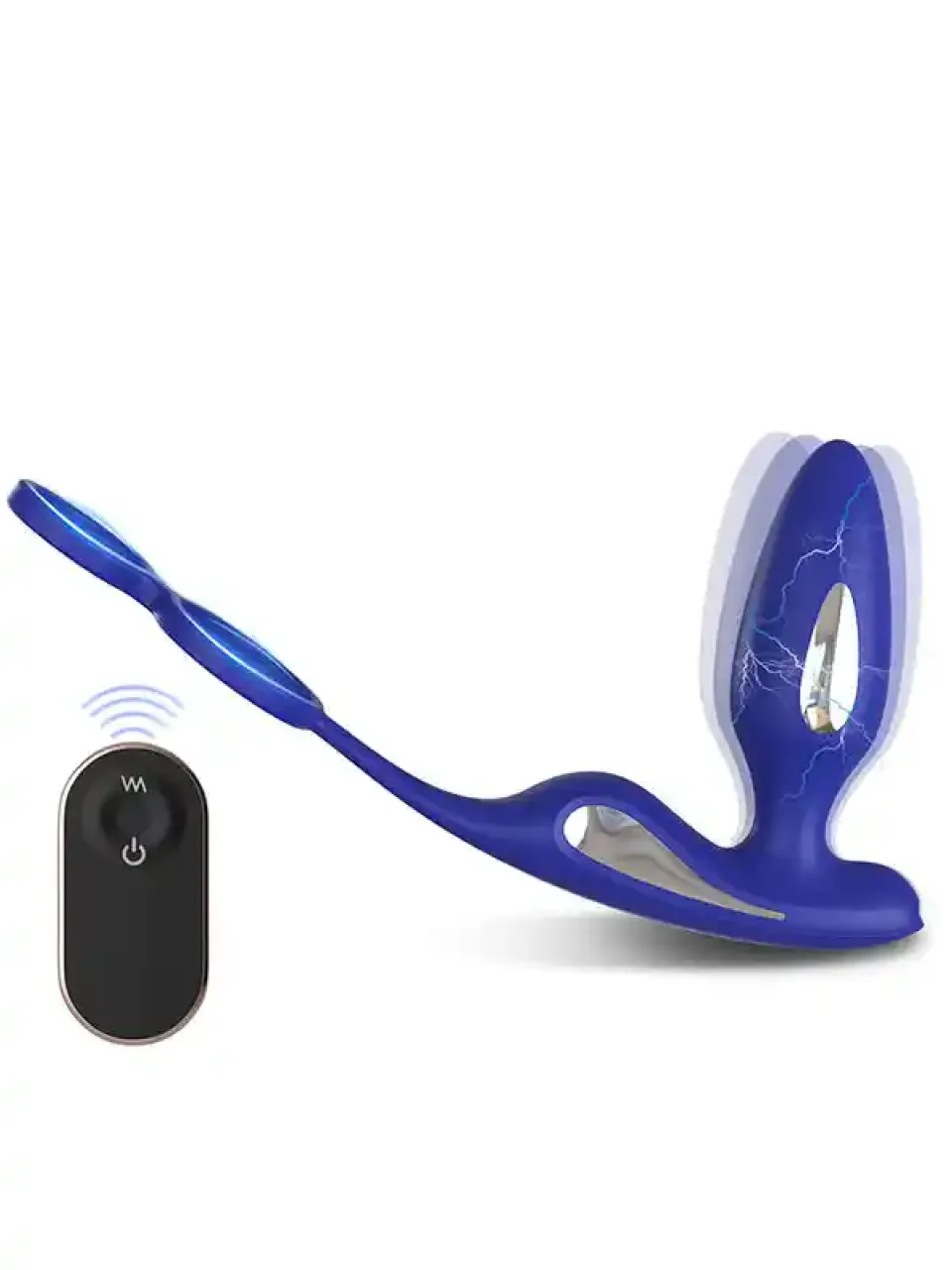 #9416 - Penis Halkalı Prostat ve Elektro Şok Özellikli Anal Vibratör