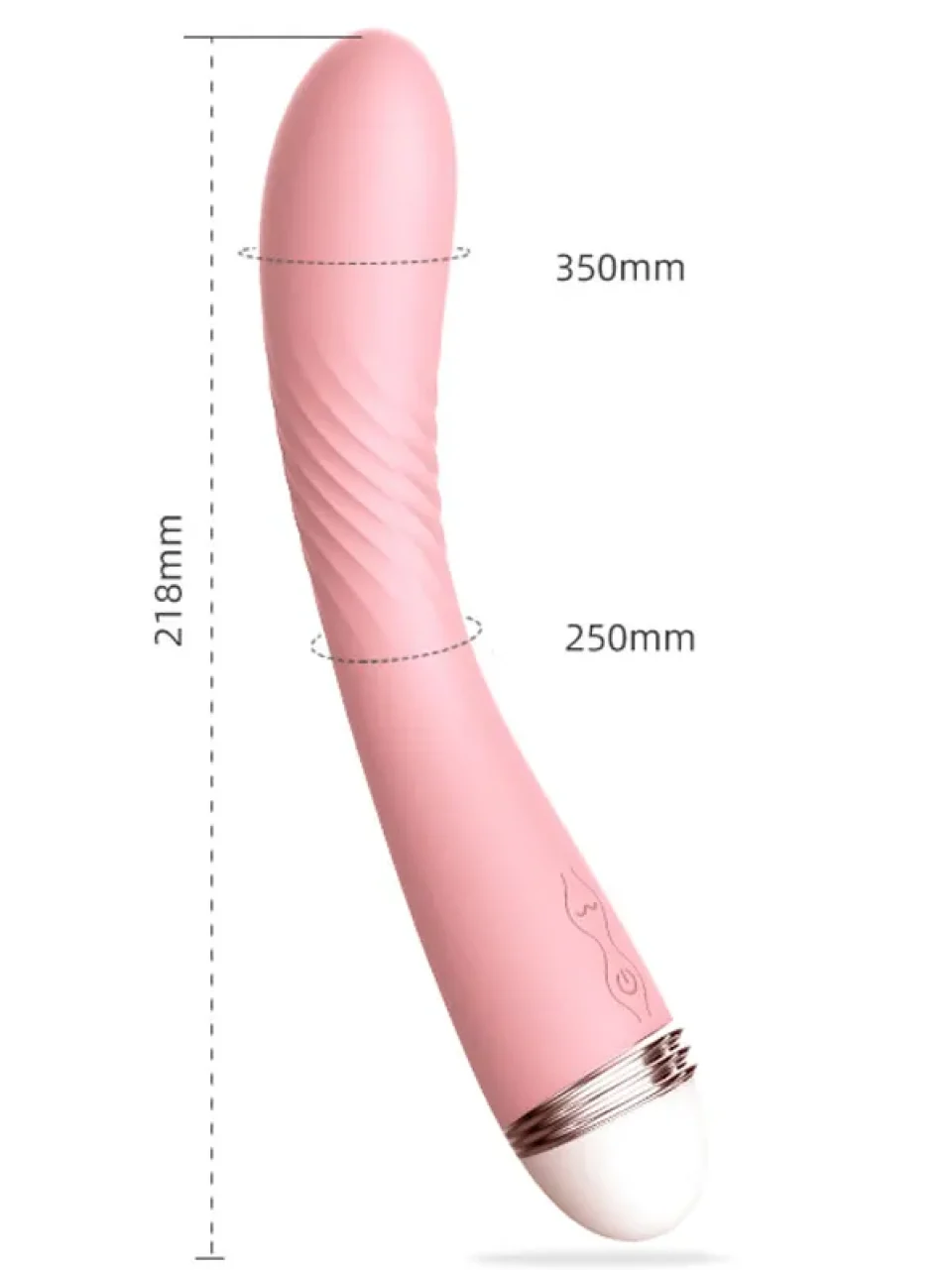 #9470 - Klitoral ve G-Spot Şarjlı Titreşimli Vibratör 22 cm