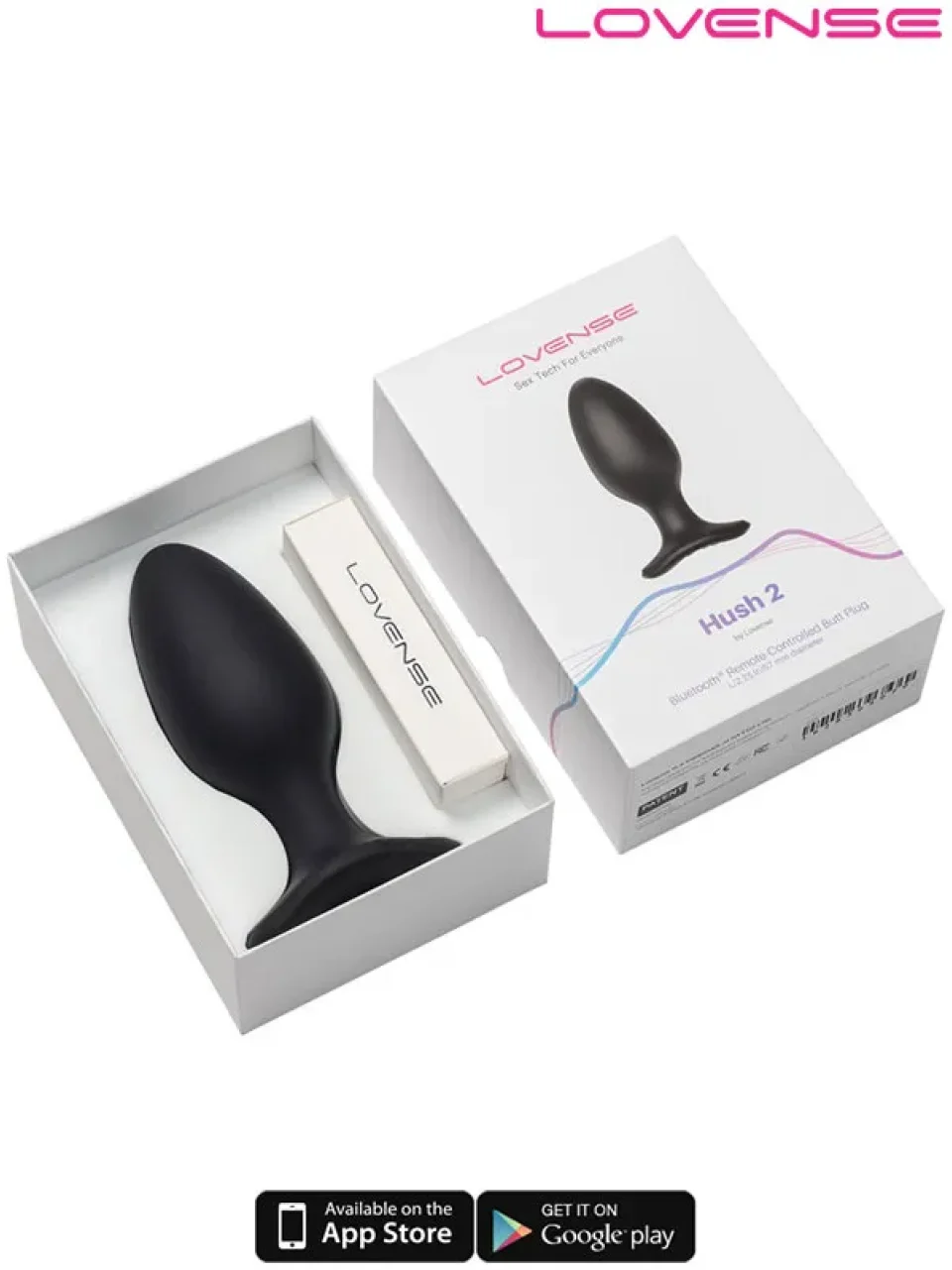 #9504 - Lovense HUSH 2 Anal Plug 2.25″ App Controlled