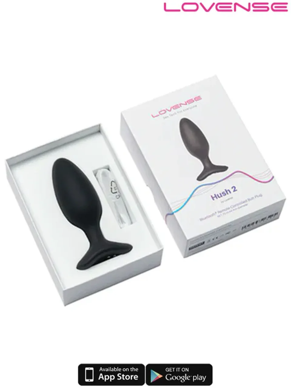 #9511 - Lovense HUSH 2 Anal Plug 1.75″ App Controlled