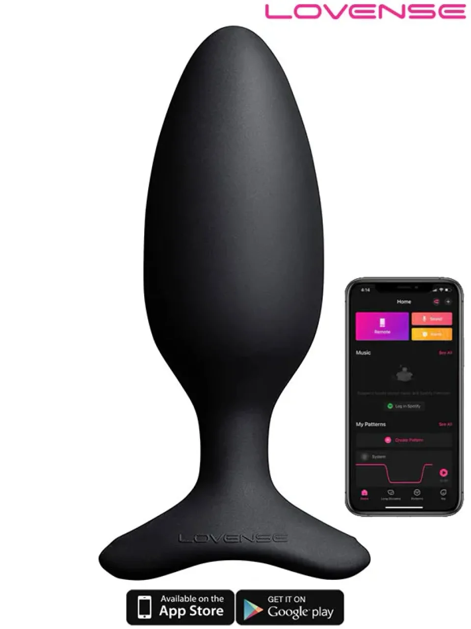 #9509 - Lovense HUSH 2 Anal Plug 1.75″ App Controlled