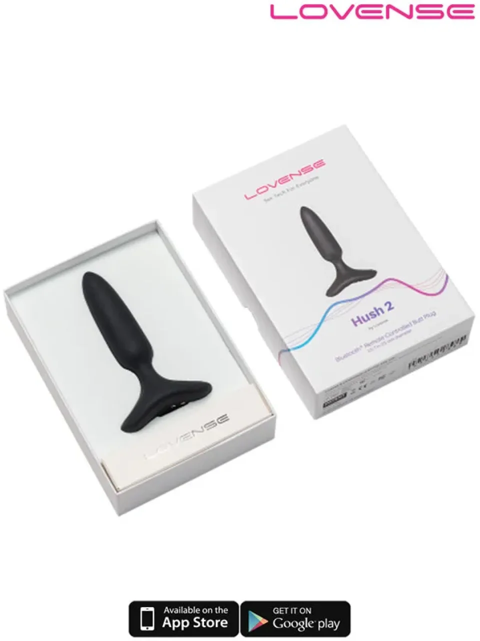 #9522 - Lovense HUSH 2 Anal Plug 1″ App Controlled