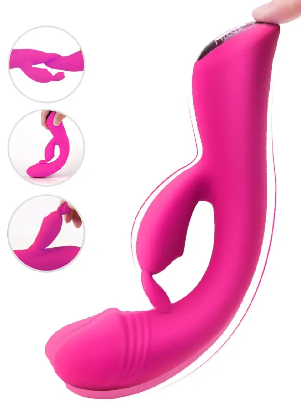 #9552 - Ultra Güçlü Şarjlı Titreşimli Tavşan Vibratör 22 cm