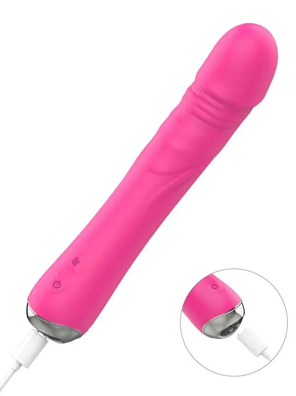 #9556 - 21 cm Isıtmalı Titreşimli Esnek Vibratör