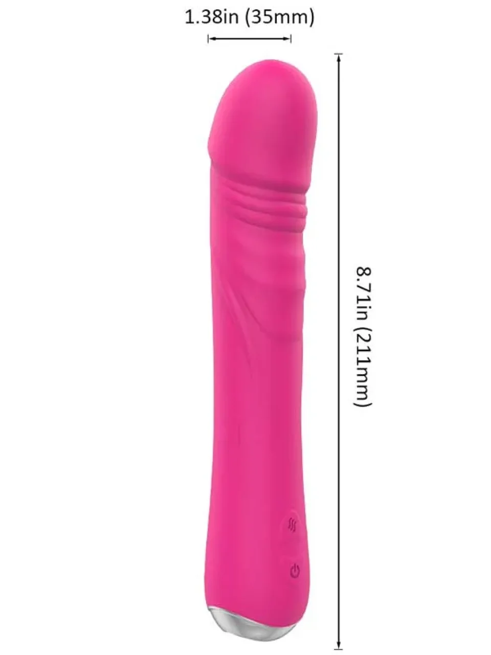 #9557 - 21 cm Isıtmalı Titreşimli Esnek Vibratör