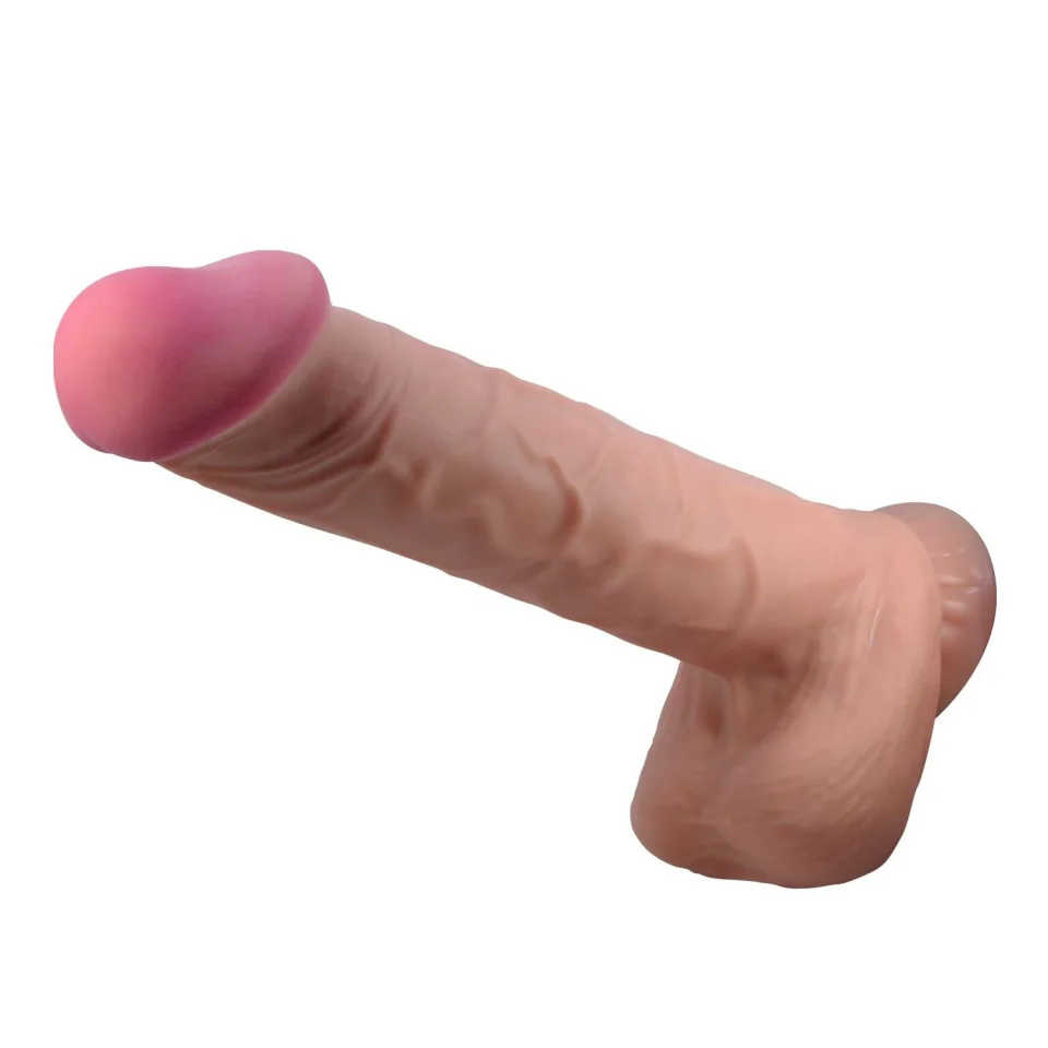 #67 - 26 cm Kıkırdak Yapılı Çift Katmanlı Gerçekçi Melez Dildo Penis