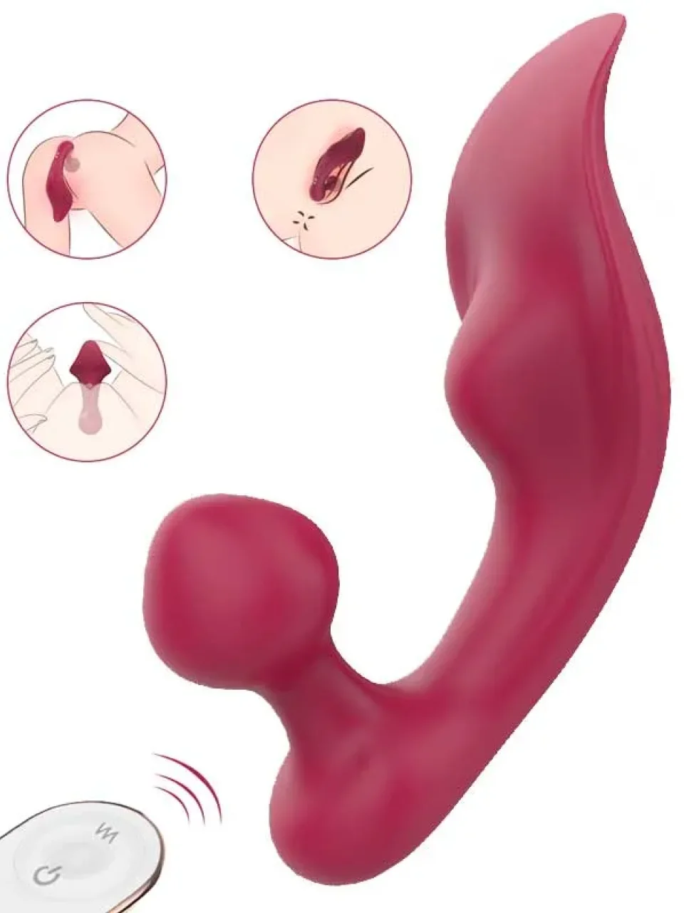 #9602 - Giyilebilir Anal ve Vajinal Şarjlı Uzaktan Kumandalı Vibratör
