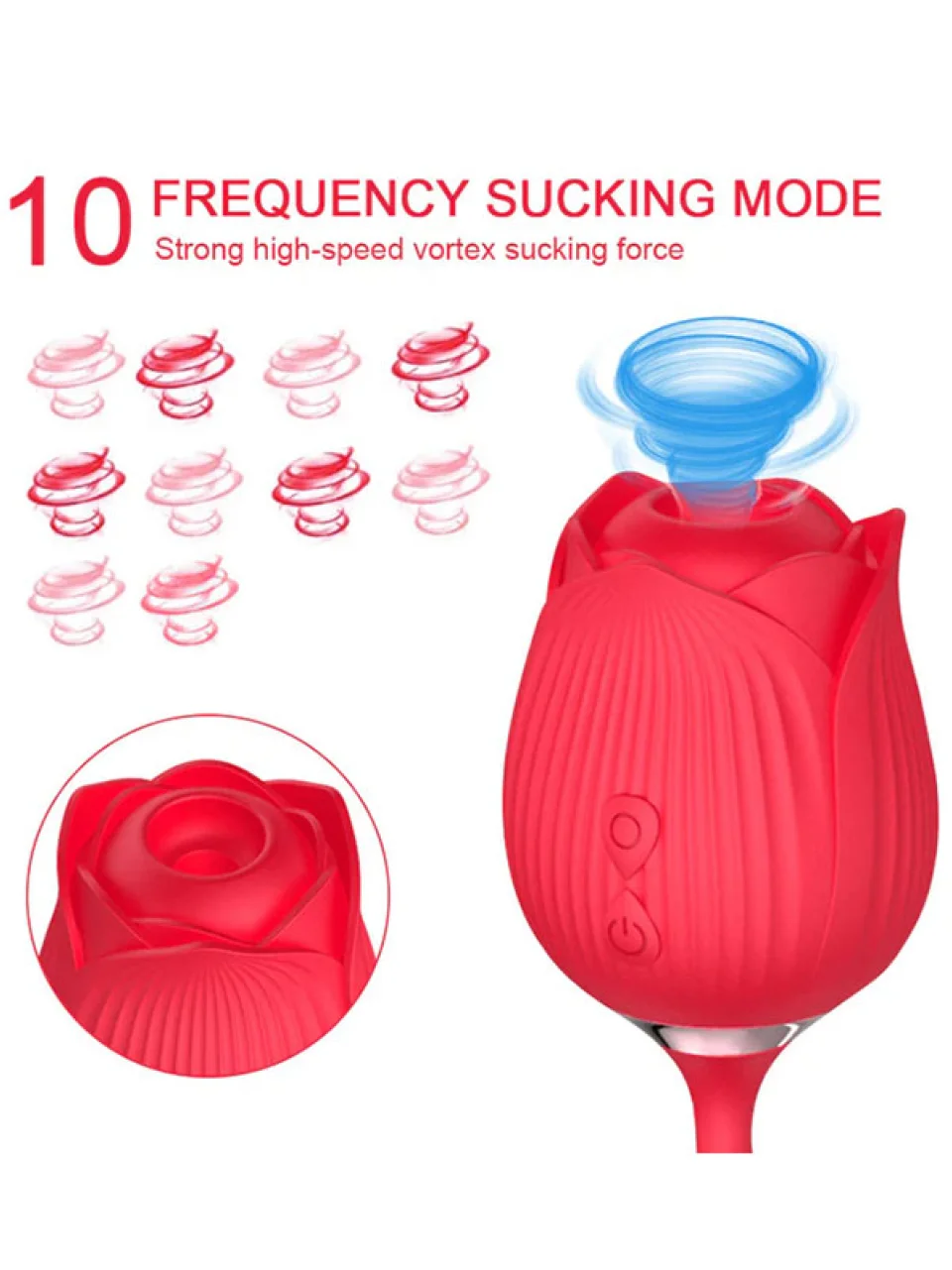 #9715 - Titreşimli İtme Hareketli Rose Vibratör
