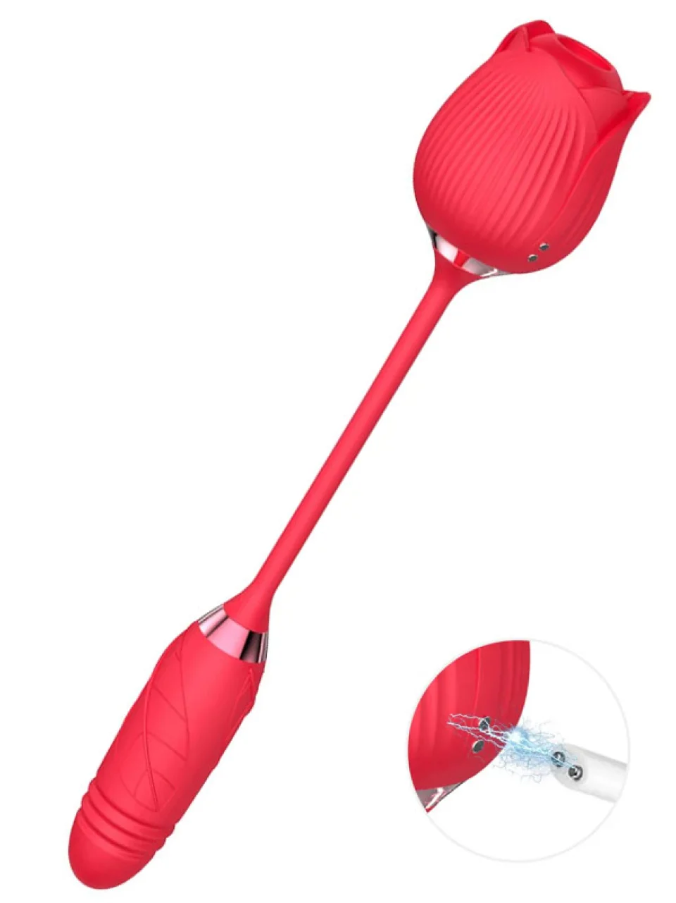 #9716 - Titreşimli İtme Hareketli Rose Vibratör