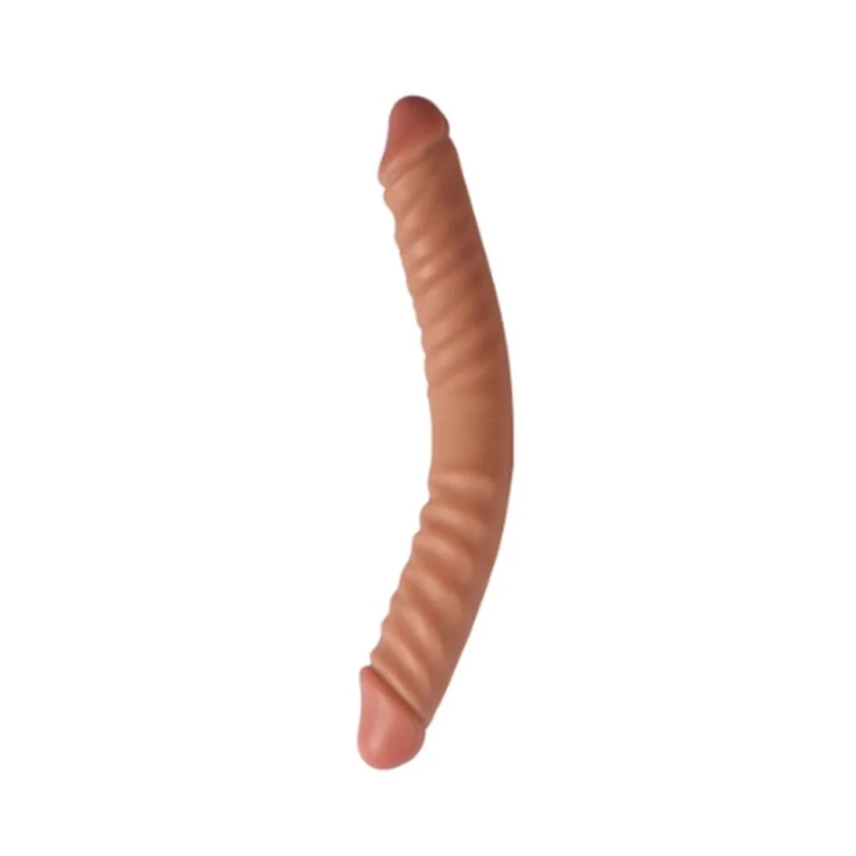 #928 - 34 cm Çift Taraflı Realistik Dildo Anal Vajinal Penis