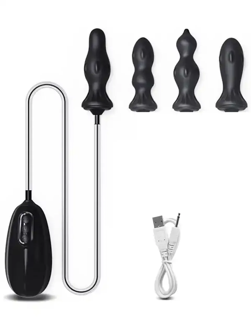 #9875 - Titreşimli ve Şarjlı Şişirilebilir Anal Set