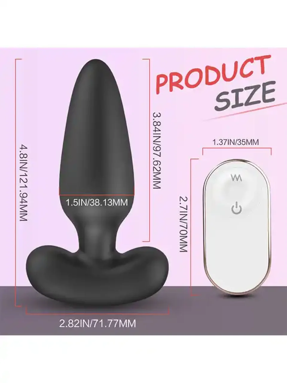 #9891 - Giyilebilir Uzaktan Kumandalı ve Şarjlı Anal Plug