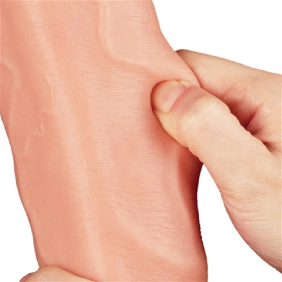 #953 - 30,5 cm Yeni Nesil Çift Katmanlı Kalın Realistik Dev Dildo Penis