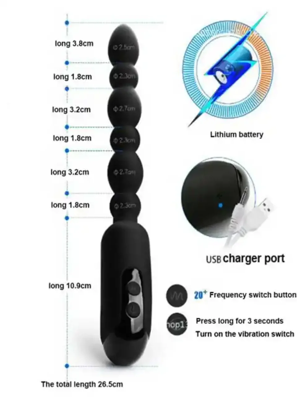 #9900 - NOXXX Şarjlı Anal Prostat ve Vibratör Probe