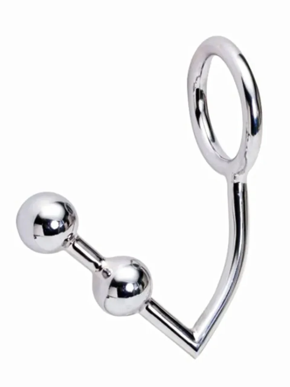 #9931 - Çift Boğumlu Çelik Anal Plug