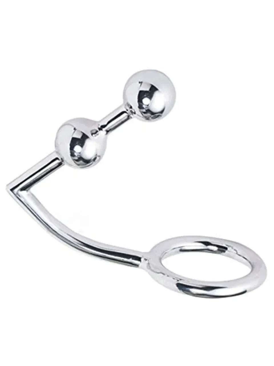 #9933 - Çift Boğumlu Çelik Anal Plug