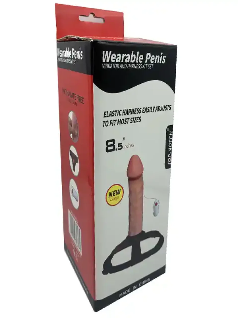#9950 - NOXXX Belden Bağlamalı Titreşimli İçi Boş Realistik Penis 21 cm
