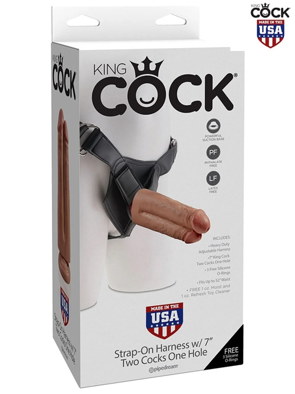 #9974 - Çift Penisli İçi Dolu Belden Bağlamalı 18 cm