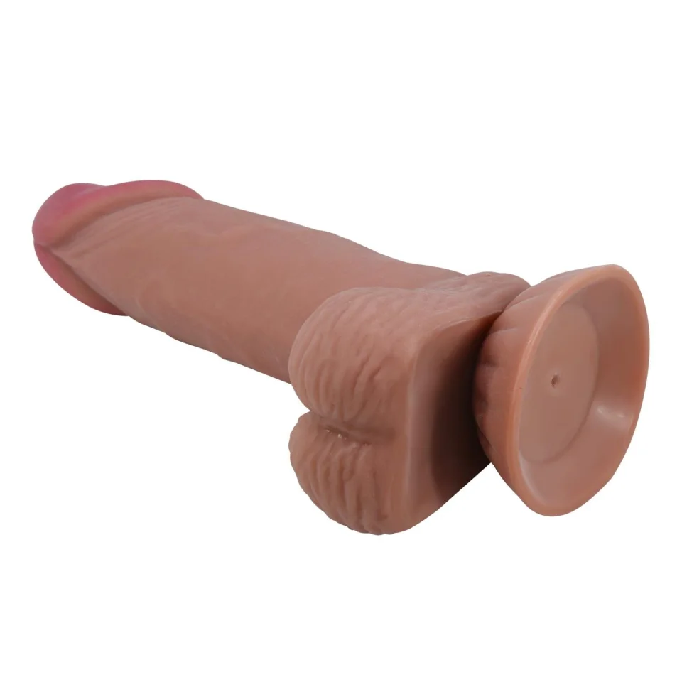 #74 - 19,4 cm Kıkırdak Yapılı Çift Katmanlı Gerçekçi Dildo Penis