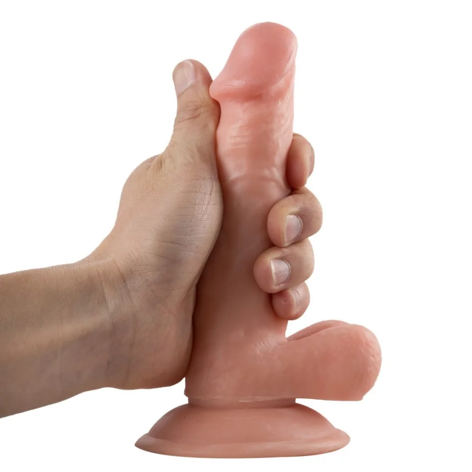 #980 - 17 cm Realistik Vantuzlu Dildo Penis