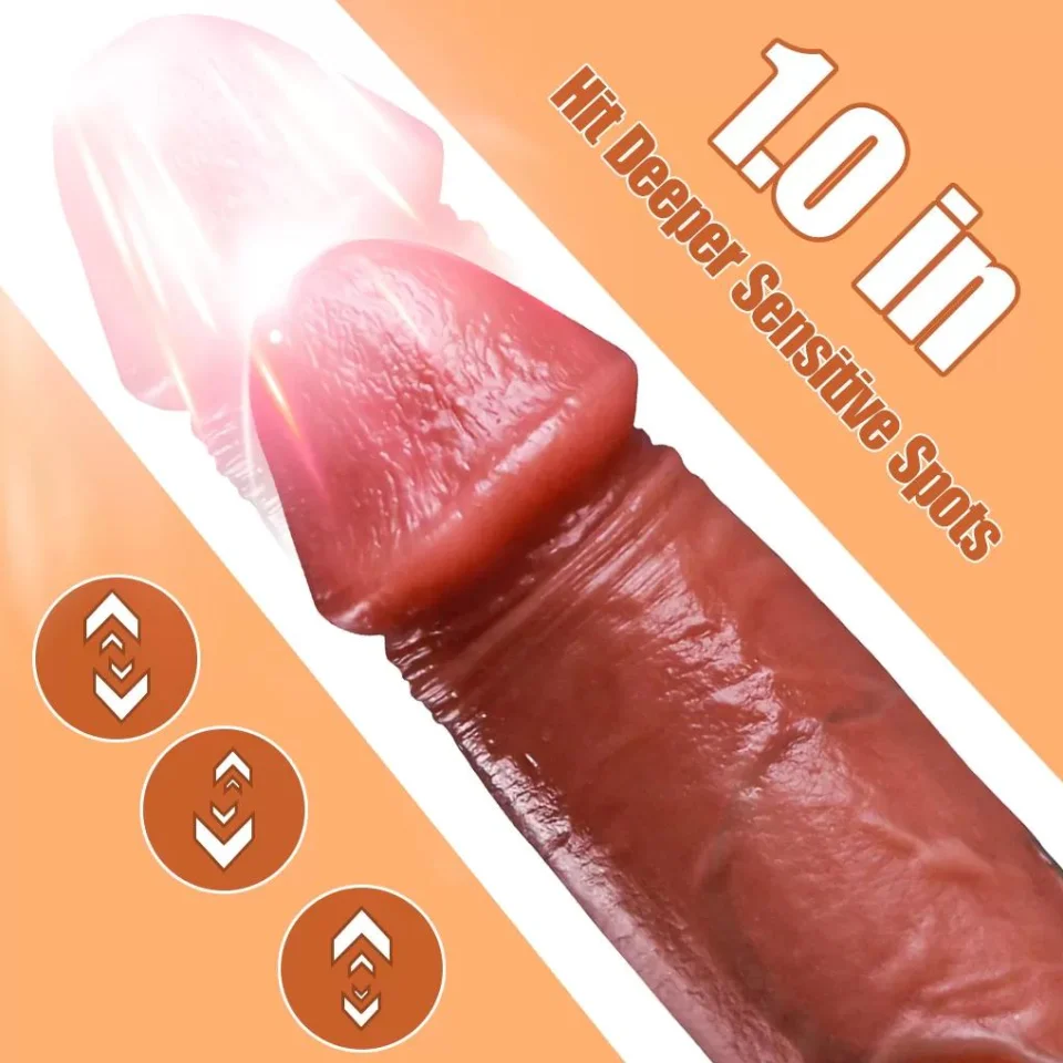 #10338 - 22 cm Isıtmalı İleri Geri Hareketli ve Rotasyonlu Gerçekçi Vibratör
