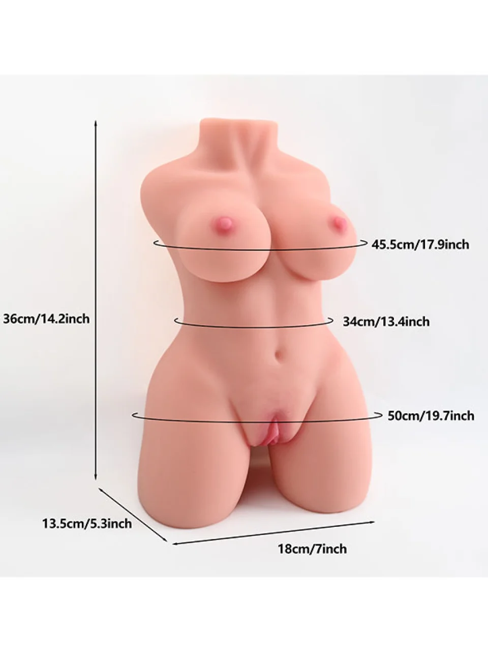 #10370 - Kadın Yarım Vücut Mastürbatör 3.3 kg