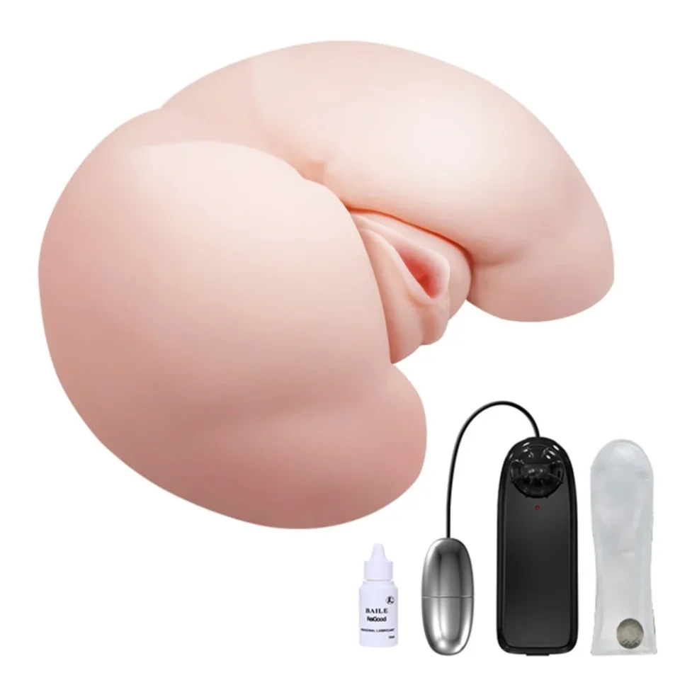 #10585 - Isıtmalı Titreşimli Suni Vajinal ve Anal Masturbatör Kalça
