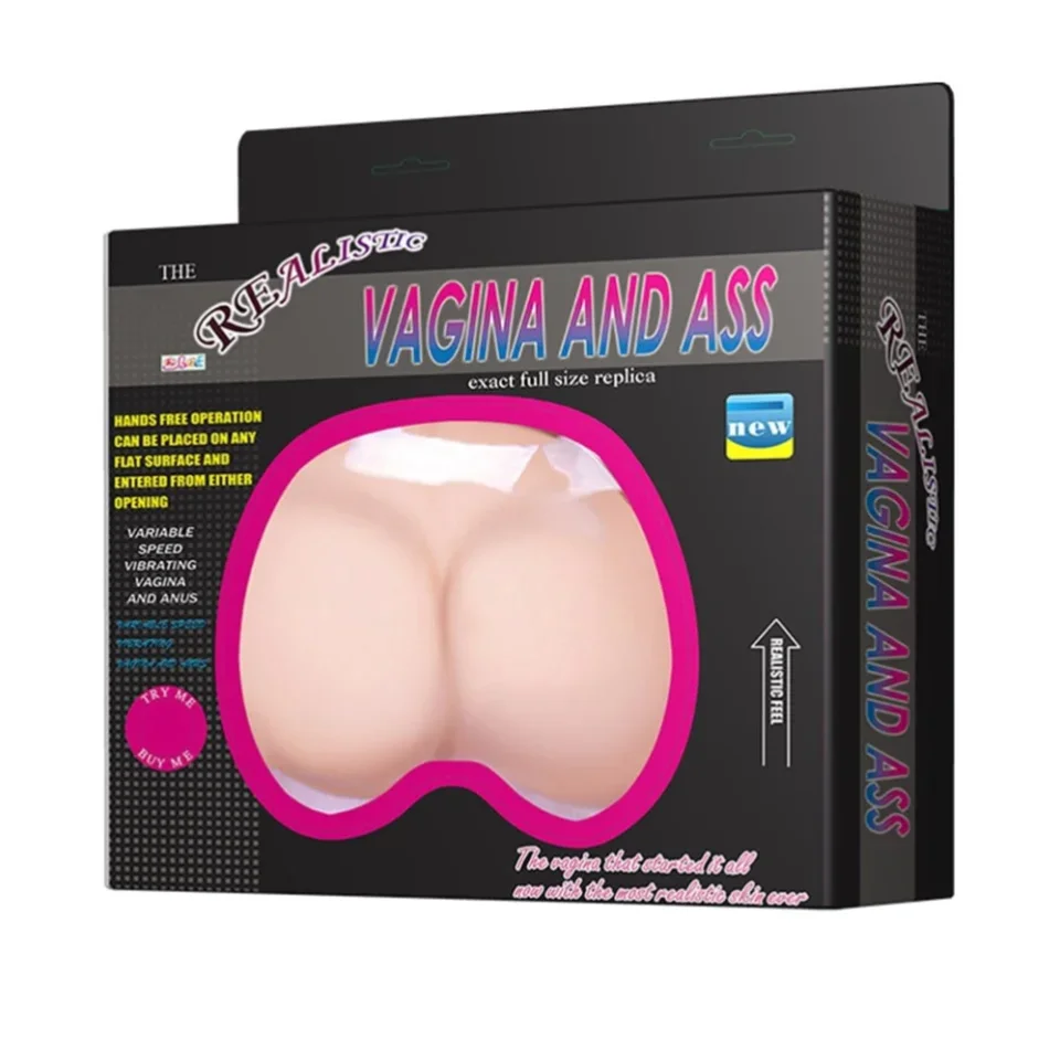 #10594 - Isıtmalı Titreşimli Suni Vajinal ve Anal Masturbatör Kalça