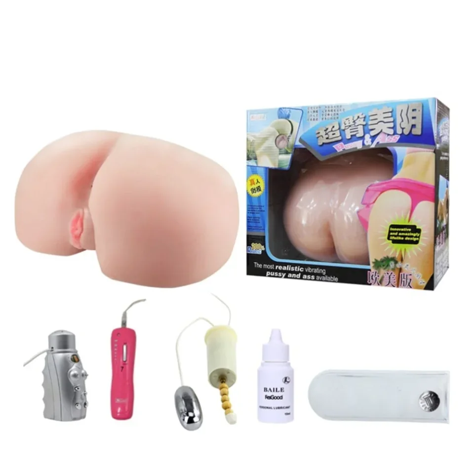#10595 - Titreşimli Sesli 3 Boyutlu Realistik Kalça Vajina Anüs