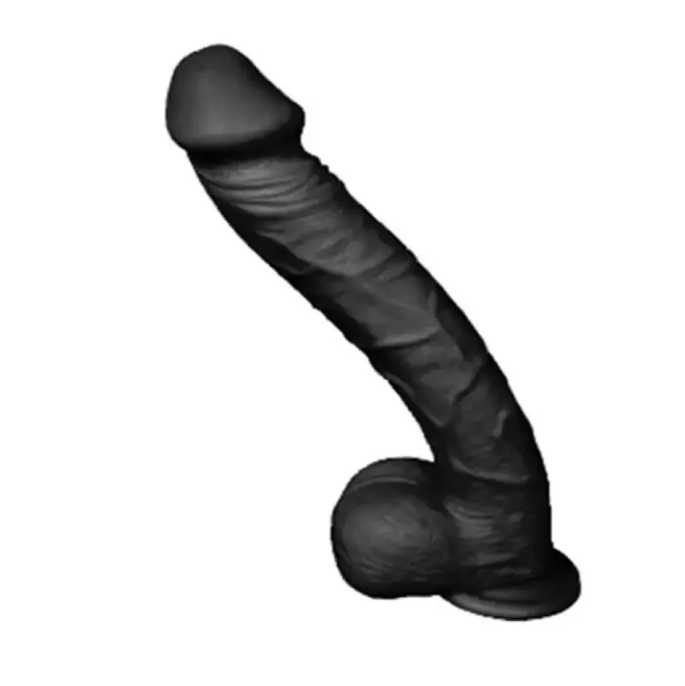 #11486 - 33 cm Realistik Dev Kalın Zenci Penis Dildo
