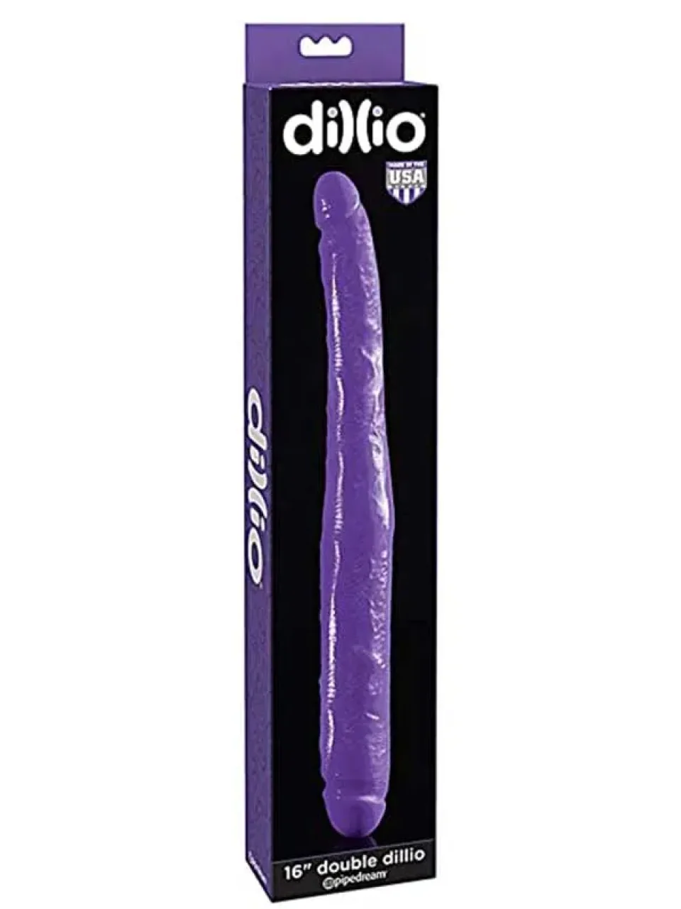 #10782 - 43 cm Çift Başlı Mor Dildo Penis